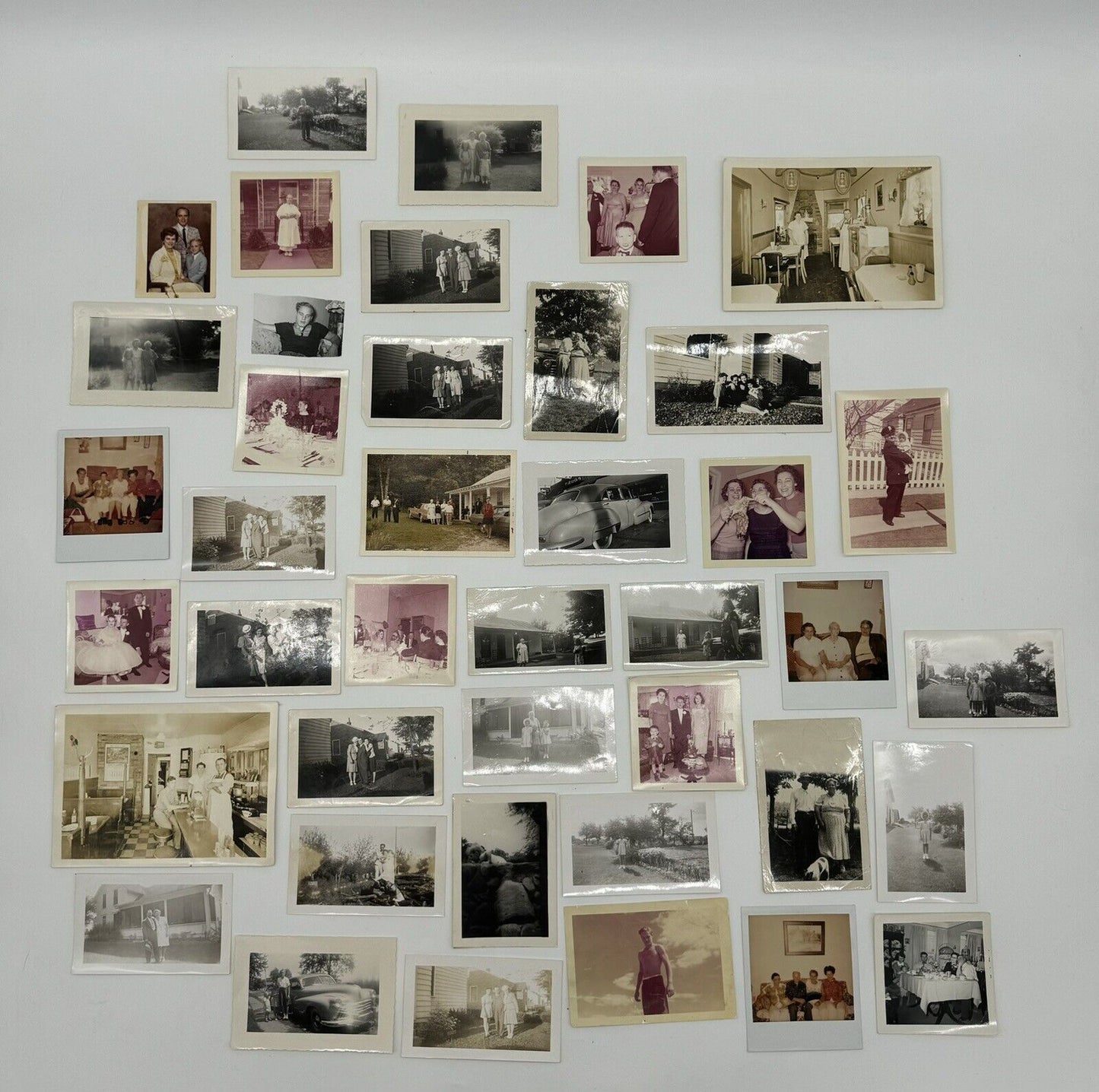 Lot of 40ish Vintage Photos 1940s-50s Pictures ~ Great Art Project Material