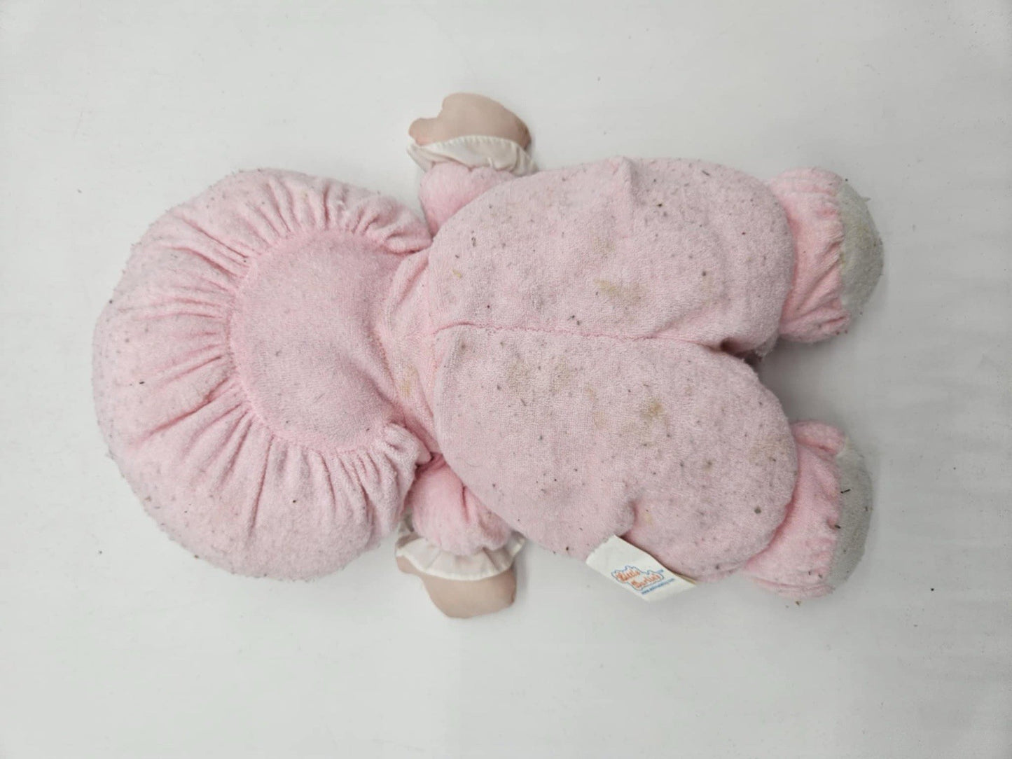 RARE Little Darlins 1994 Terry Cloth Doll Plush 14" Pink Baby Darlin's Well Made