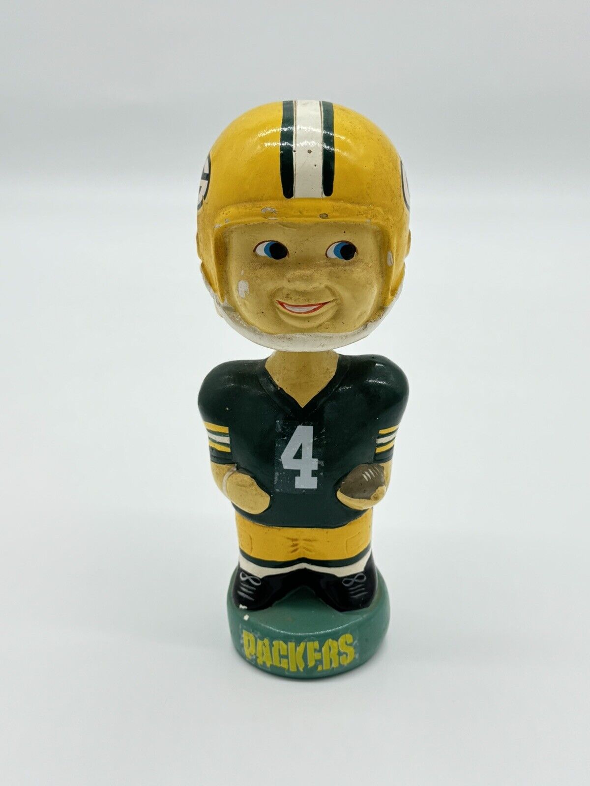 GREEN BAY PACKERS BOBBLEHEAD VINTAGE STYLE - GOOD CONDITION