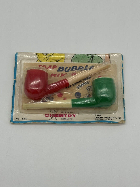 NIP VINTAGE BUBBLE PIPES -"CHEMTOY" ~ DIME STORE