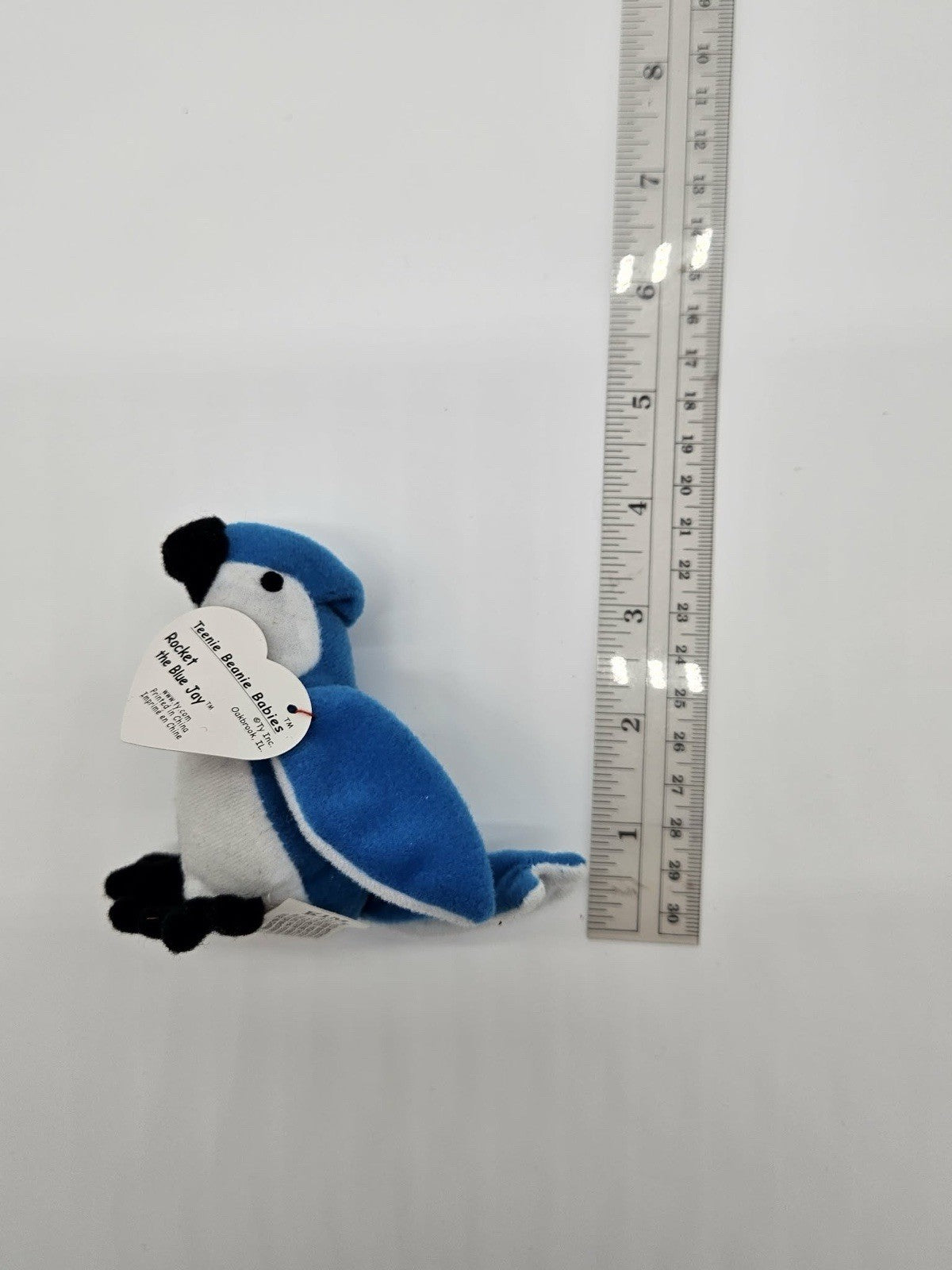 Ty Beanie Baby Original Rocket the Blue Jay Bird Plush - For Kids or Collectors!