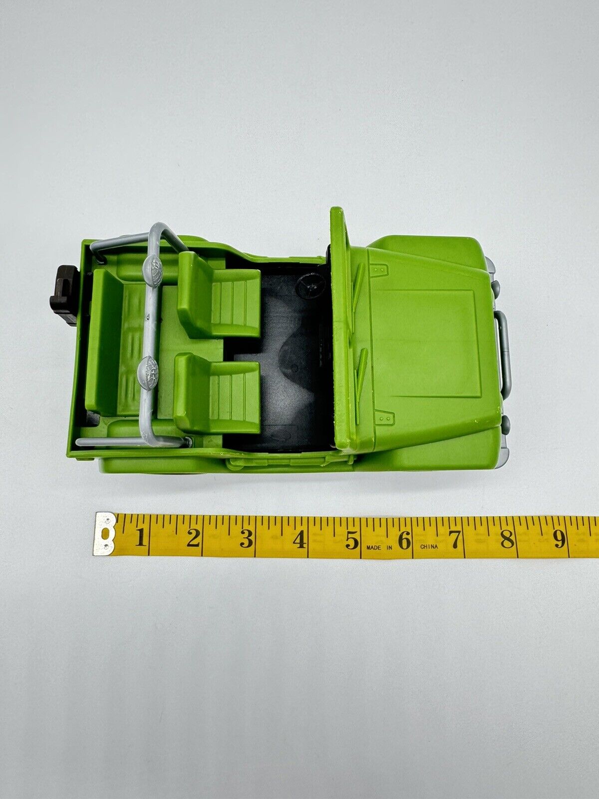 Rare JEEP Willy Wrangler Military Green In Color Toy all Plastic US Army 4x4