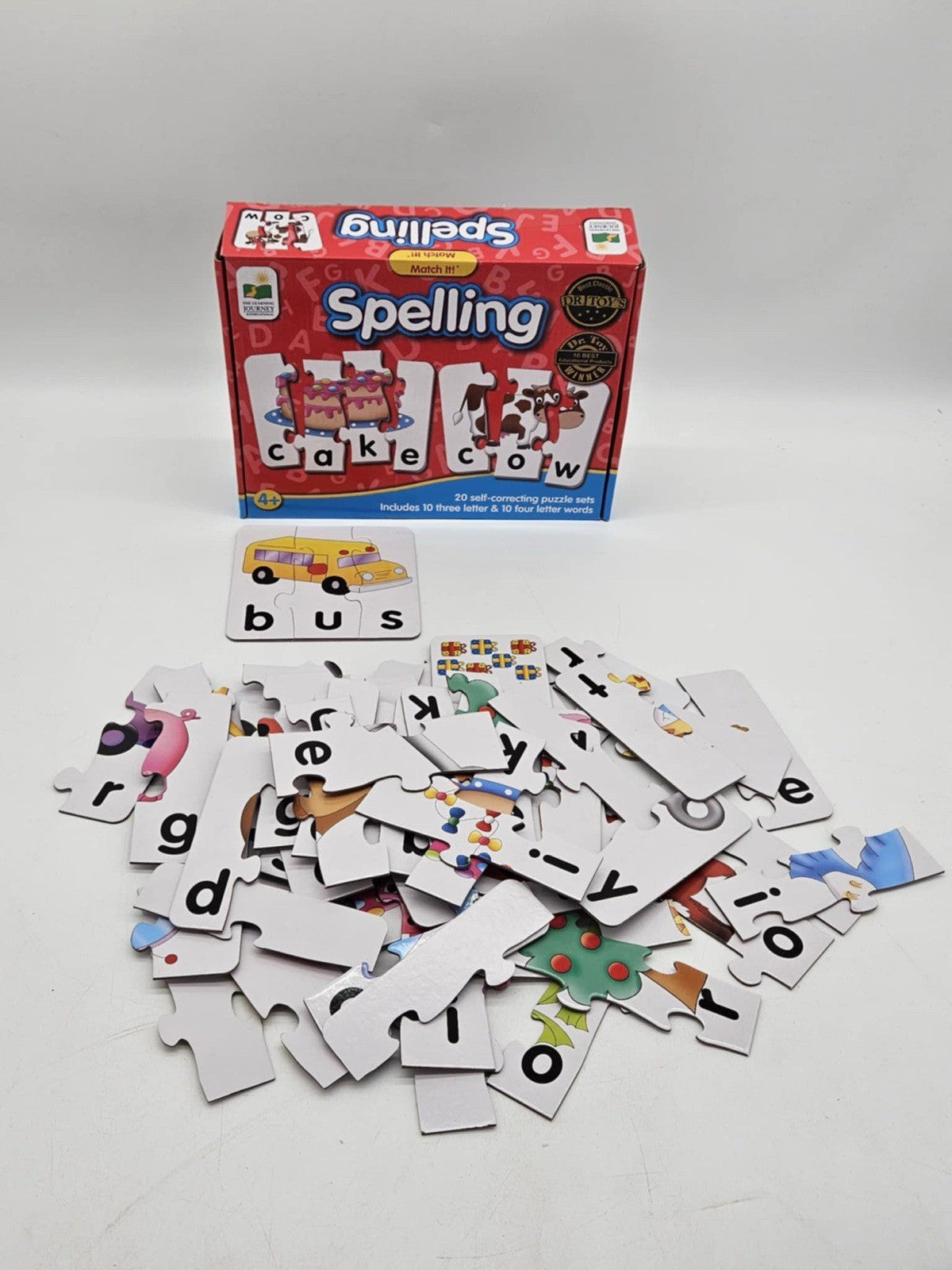 SPELLING PUZZLE  Dr. Toys MATCH IT - 20 Self correcting puzzle sets NEW