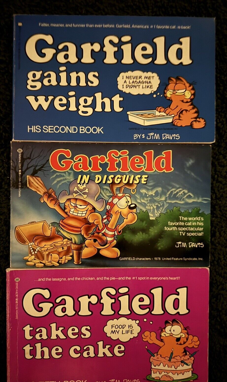 Lot of 3 Garfield Comics Books by Jim Davis VBK