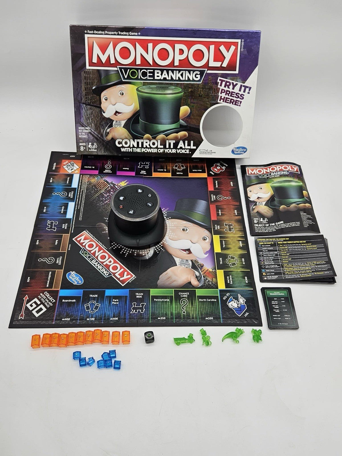 Monopoly Game - Voice Banking Edition - EUC - COMPLETE - Parker Brothers - 2018