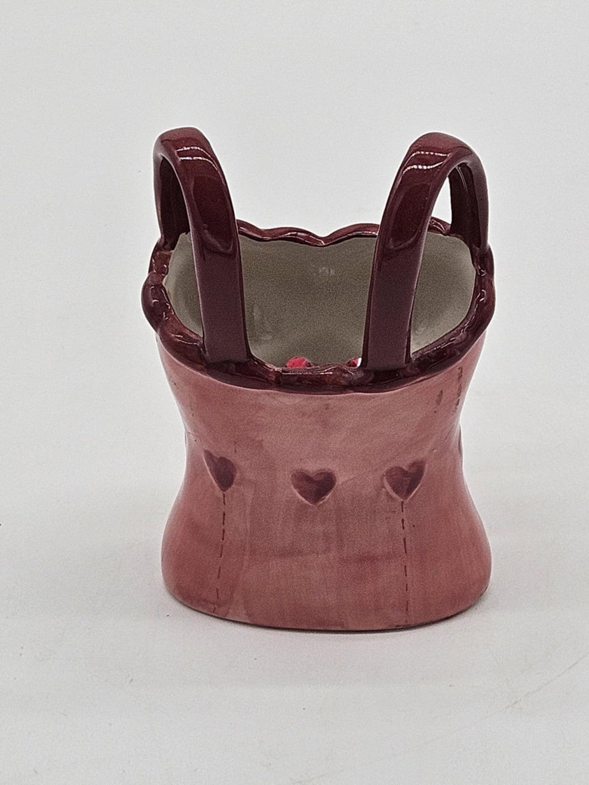 Pink Ruffled Corset Flower Pot