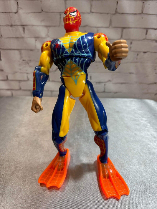 Rare Vintage Spider Man 2000 Action Figure With Flippers Adjustable VCTY FNF