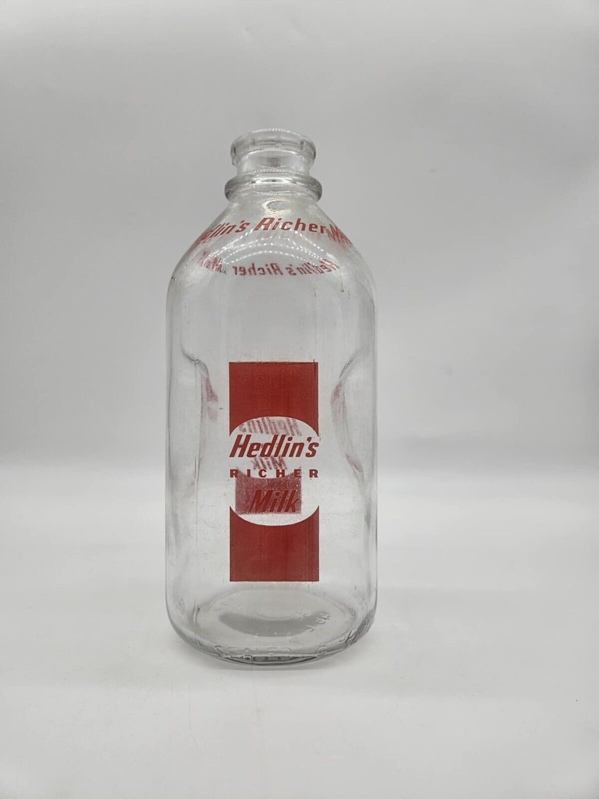 HEDLINS RICHER MILK CHICAGO ILLINOIS 1 GALLON MILK BOTTLE EXCELLENT CONDITION