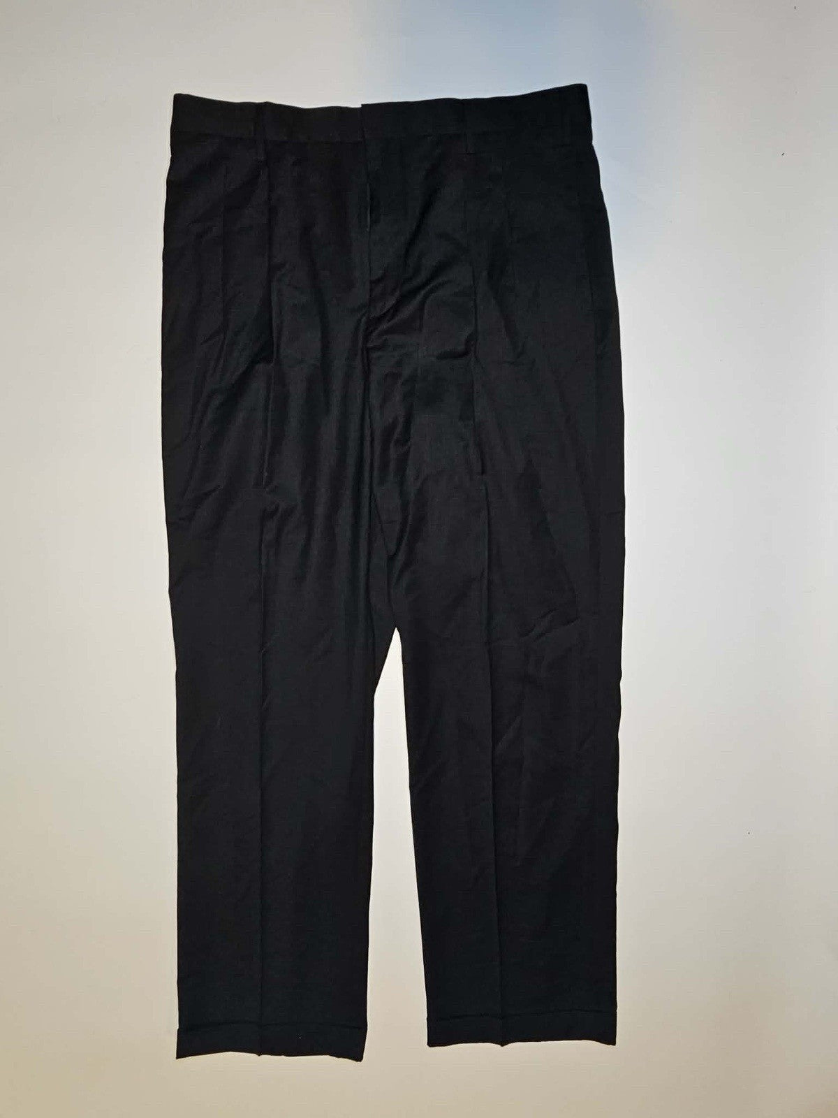 Merona Men’s Dress Pants Black W36 L34 Flat Front Slacks