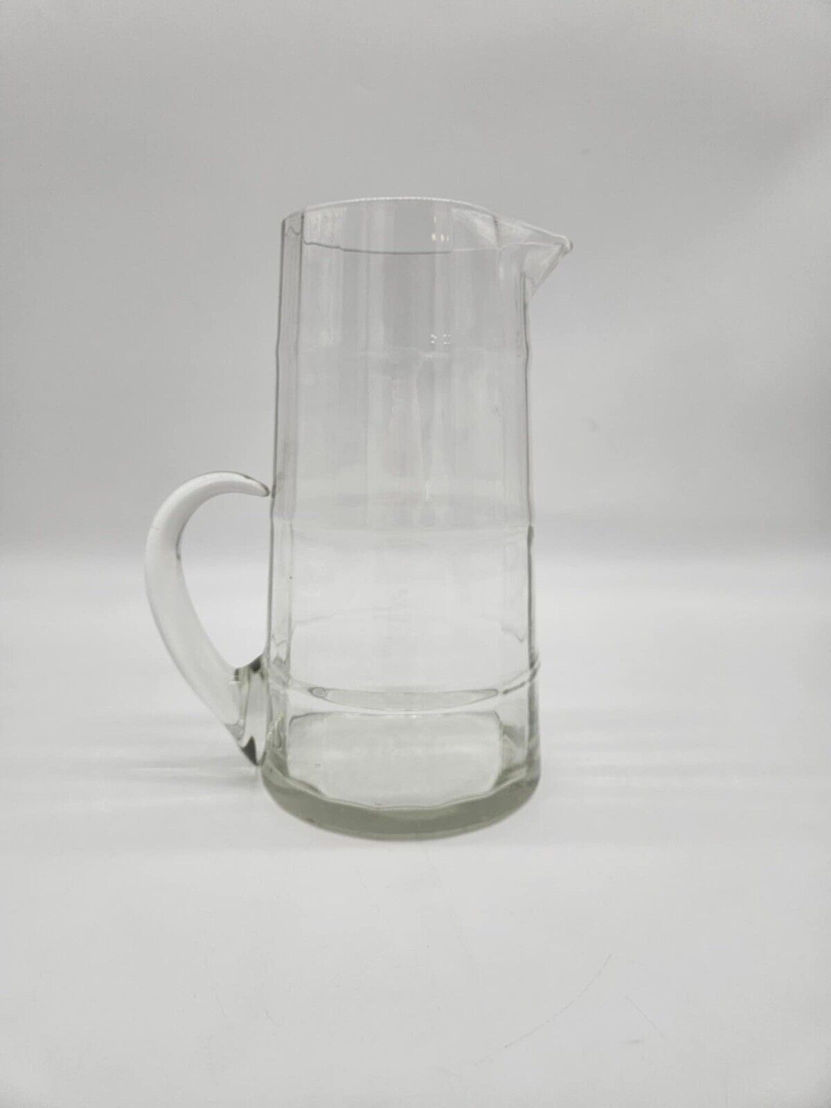 Vintage Crystal Glass Pitcher ~ Mid-Century