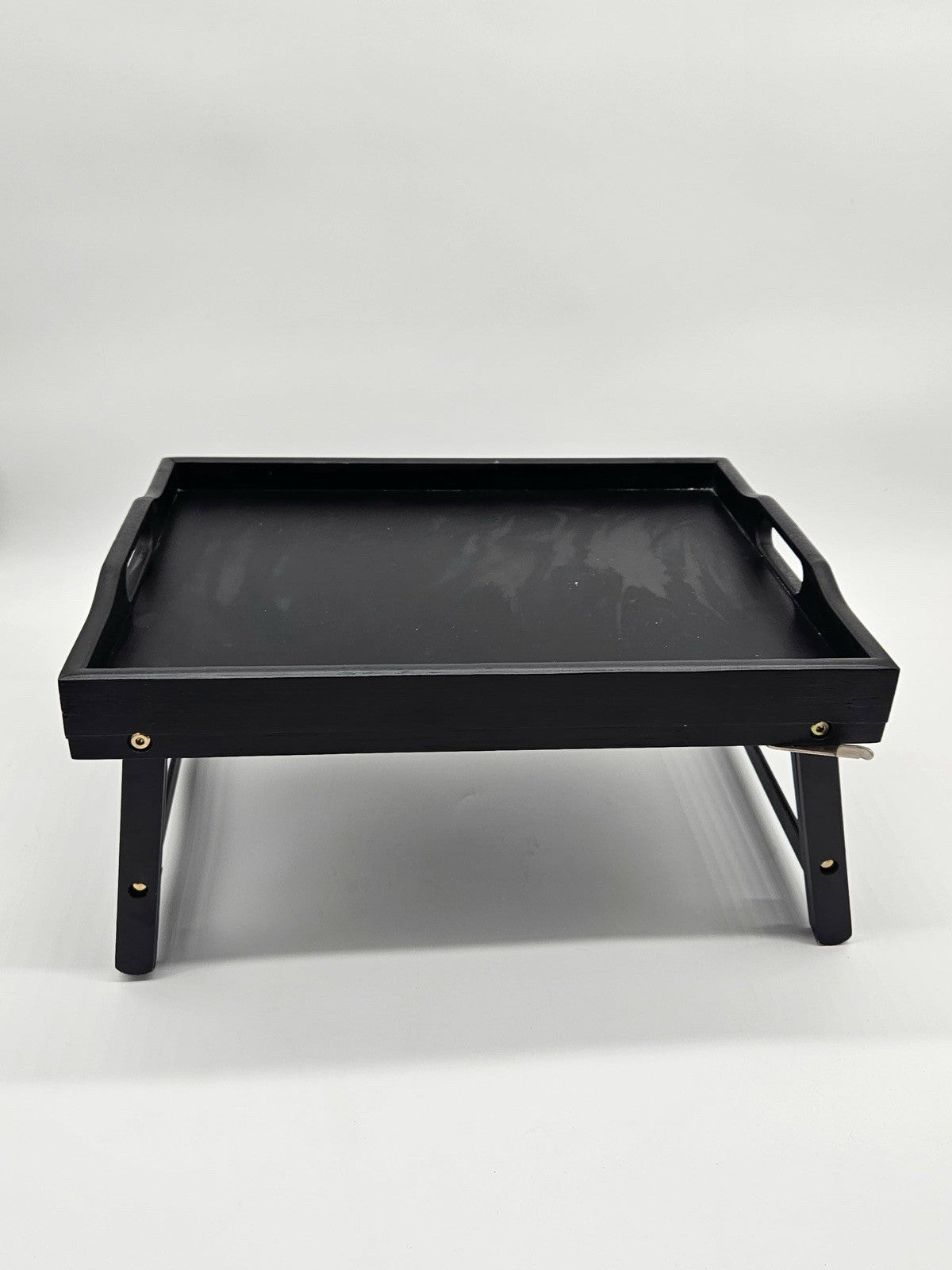 Bamboo Bed Tray Table with Folding Leg, Breakfast in Bed Tray for Eating,Kitchen
