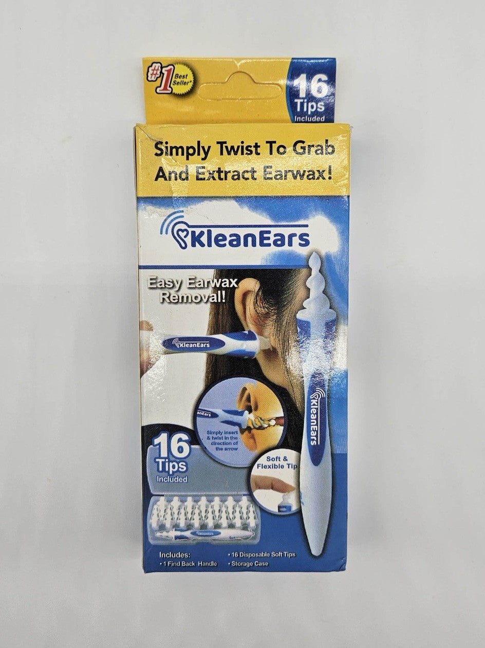 Smart Swab The Original Safe Spiral Ear Wax Remover Kit with 16 Replaceable Tips