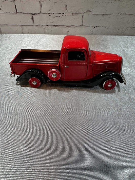 1937 Ford Pick Up Truck Red w/ Black Showcasts 73233 1/24 Diecast Model Car 003