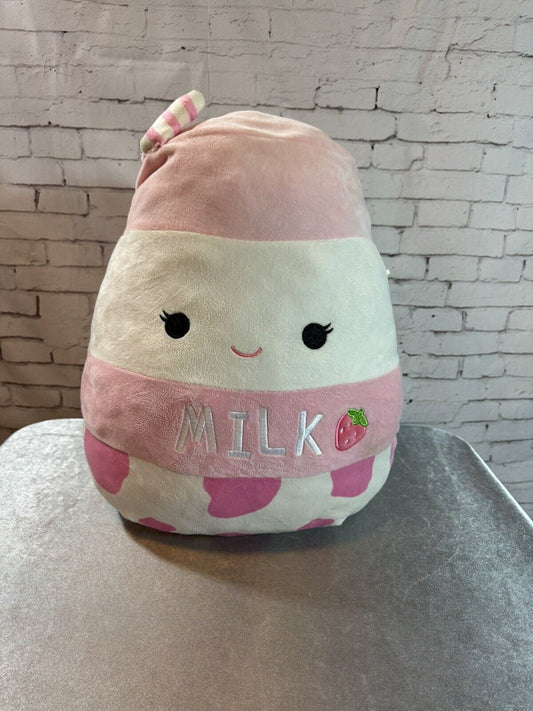 Squishmallows JUMBO AMELIE STRAWBERRY MILK 24" RARE Plush Toy
