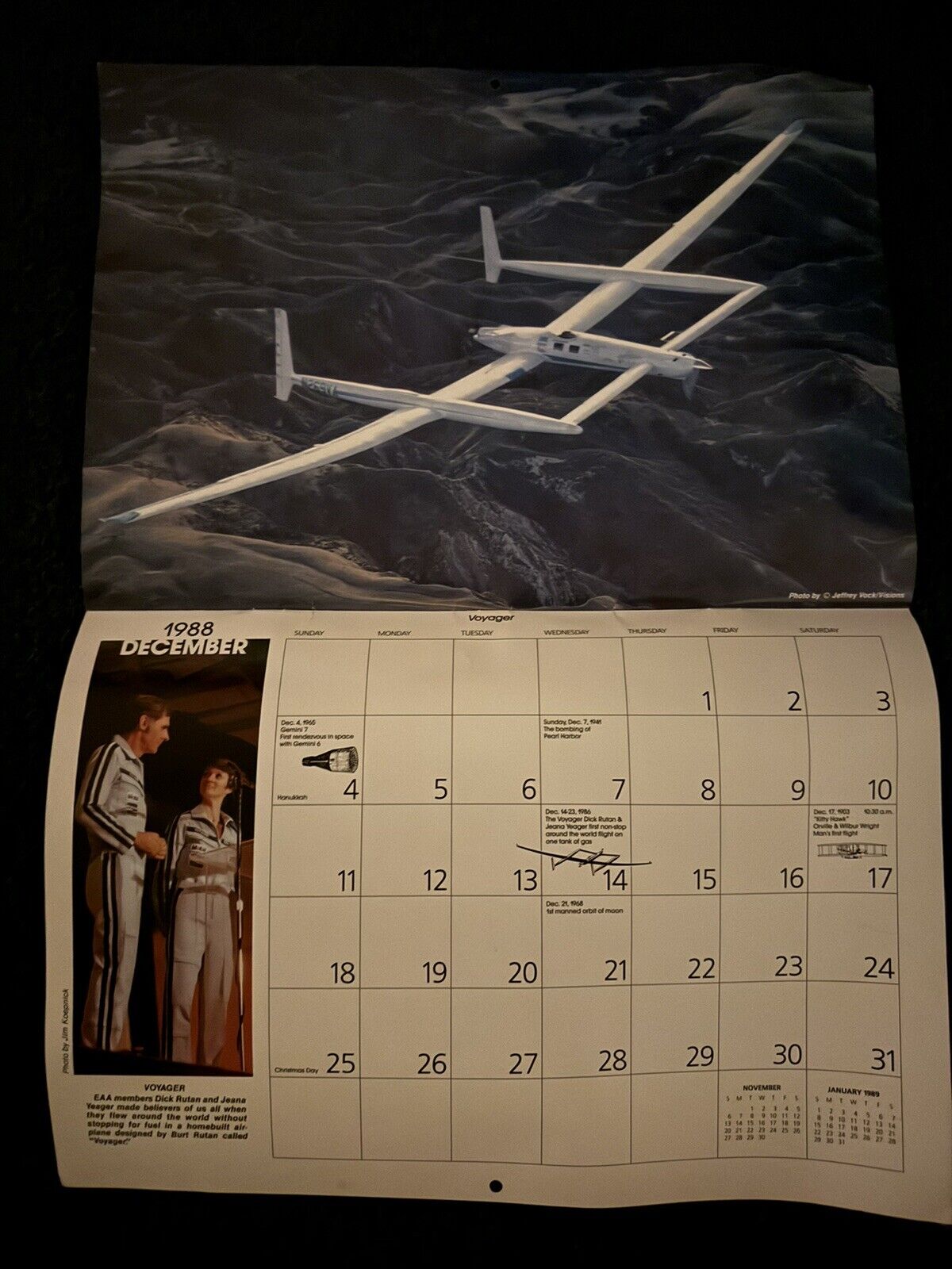 Vintage 1988 “The Spirit of Flight” EAA Calendar