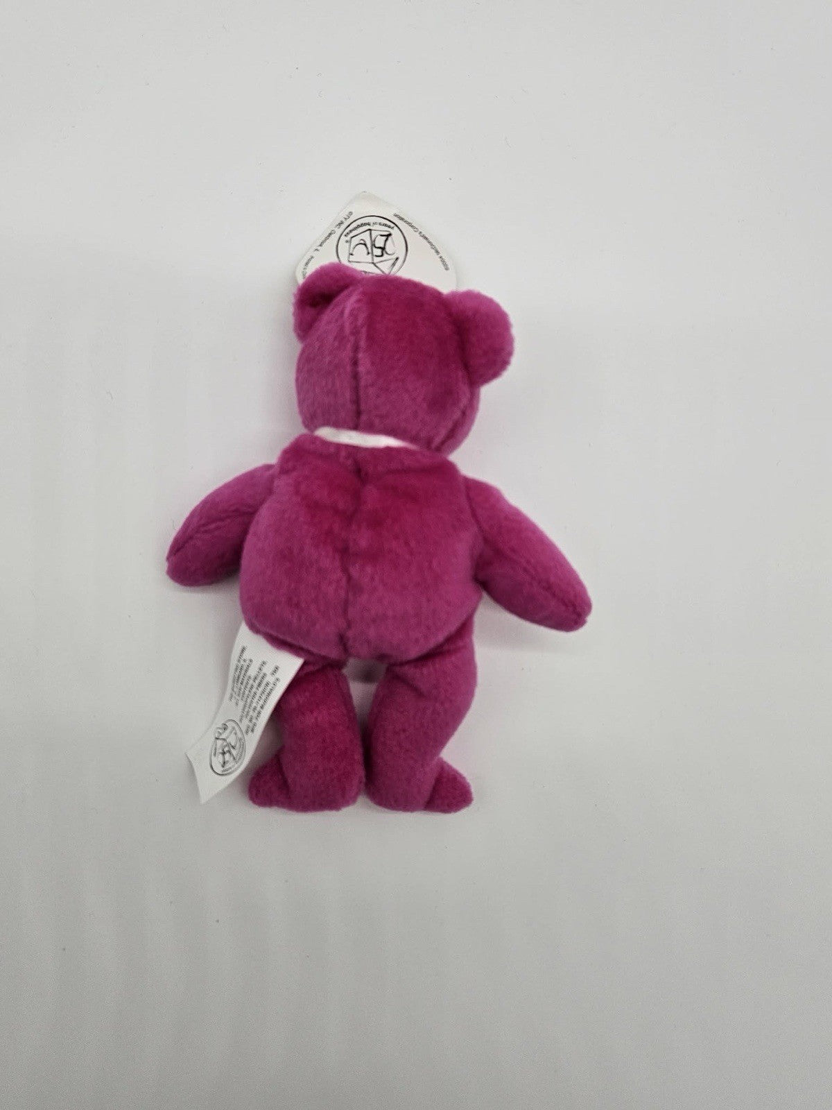 Ty Teenie Beanie Babies Burger The Bear 25th Anniversary McDonald 2004 Pink #2
