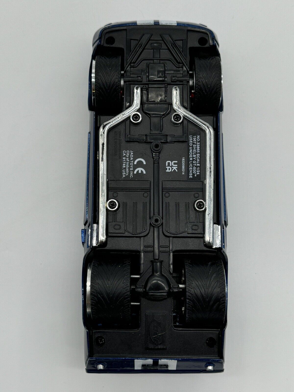 Jada 1:24 Big Time Muscle 1967 Shelby GT500 Blue Diecast Model Car 33865 New