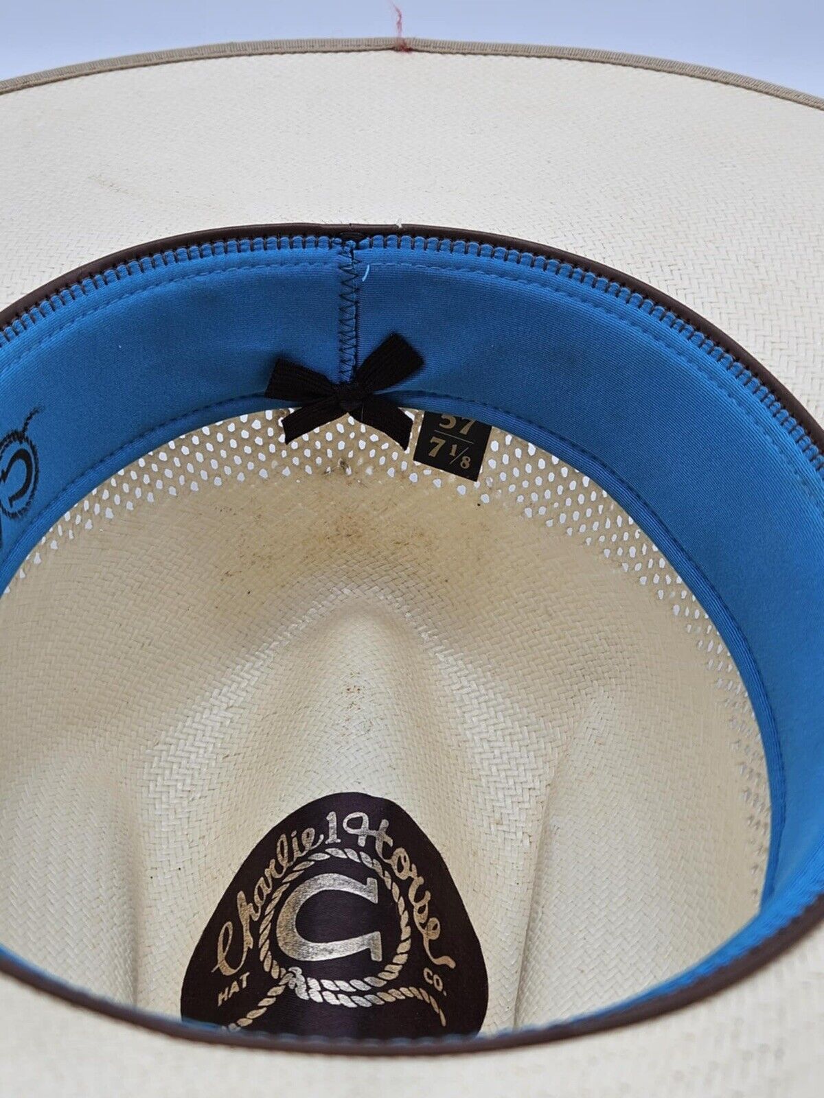 Charlie 1 Horse Women's Straw Western Cowboy Hat Size 7 1/8