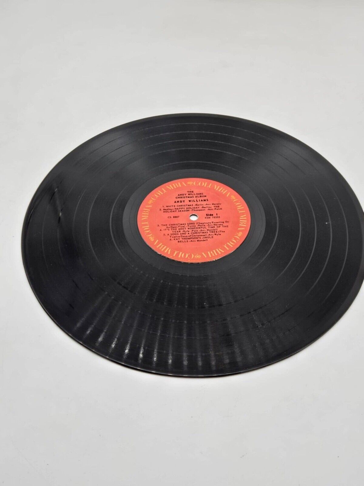 THE ANDY WILLIAMS CHRISTMAS VINAL RECORD ALBUM