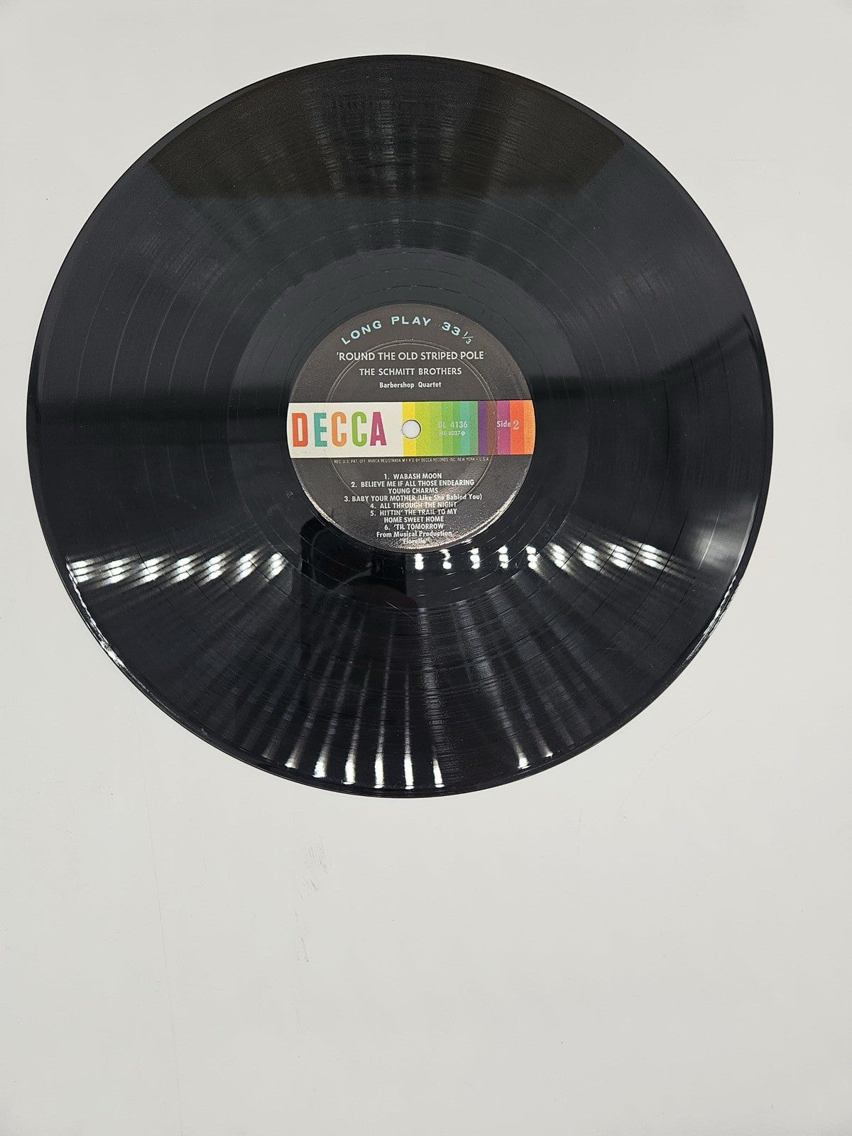 BARBER SHOP FAVOURITES VINYL LP CORONET RECORDS HE'S A JOLLY GOOD FELLOW, MONO