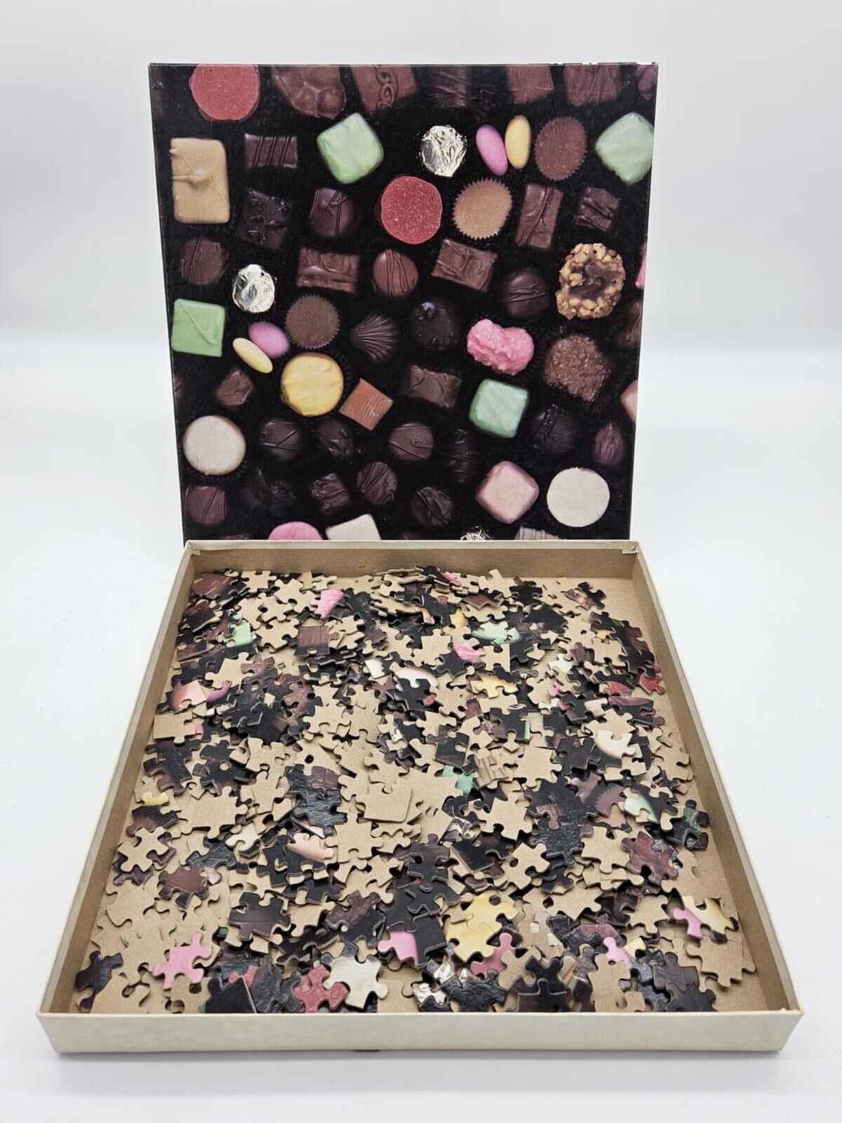 Hoyle Dentist's Delight 550 piece jigsaw puzzle, Box of Chocolates ~ Vintage 80s