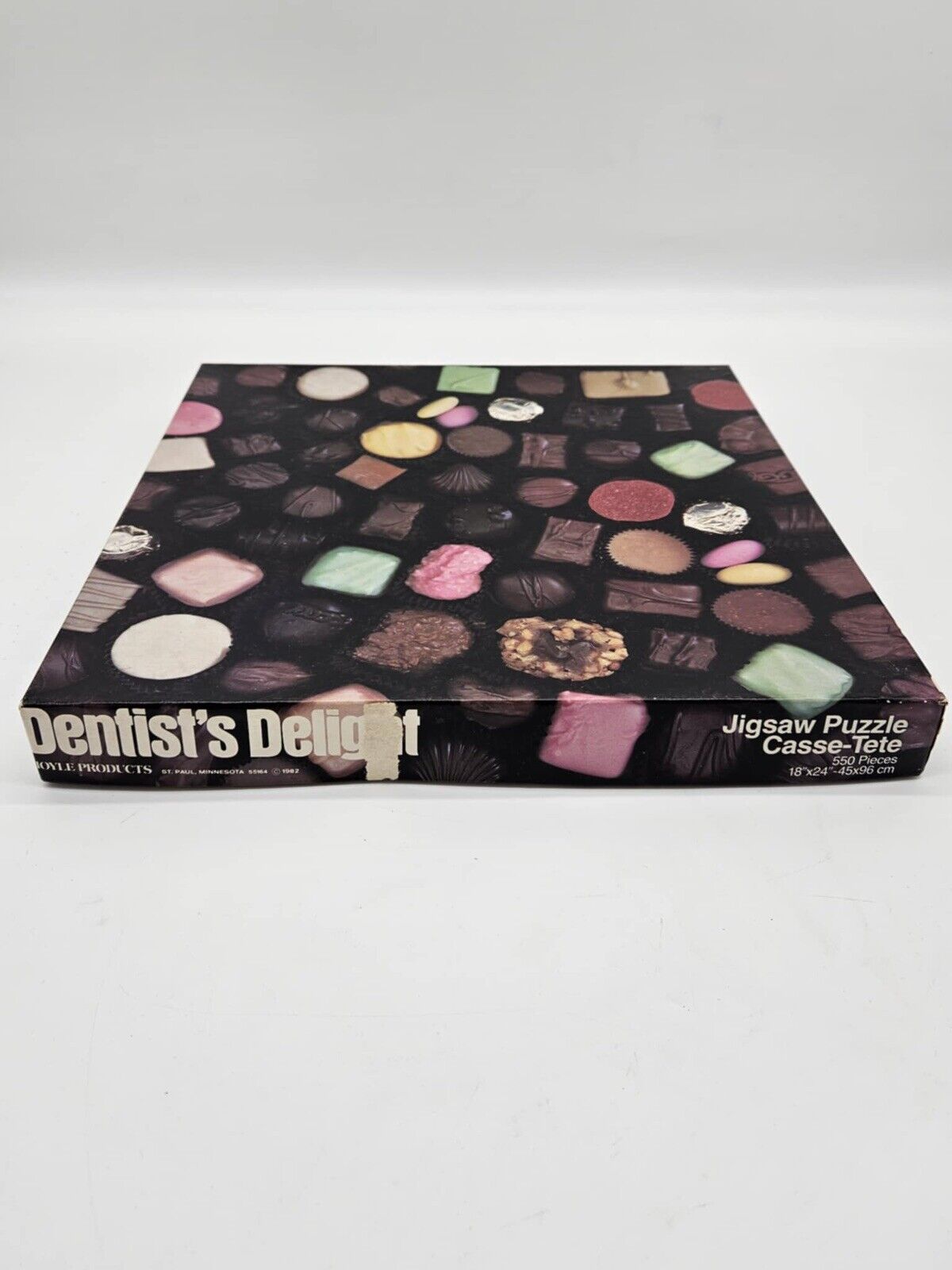 Hoyle Dentist's Delight 550 piece jigsaw puzzle, Box of Chocolates ~ Vintage 80s