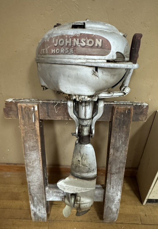 1946 Johnson Sea Horse TD-20 5HP Vintage Boat Motor JB01