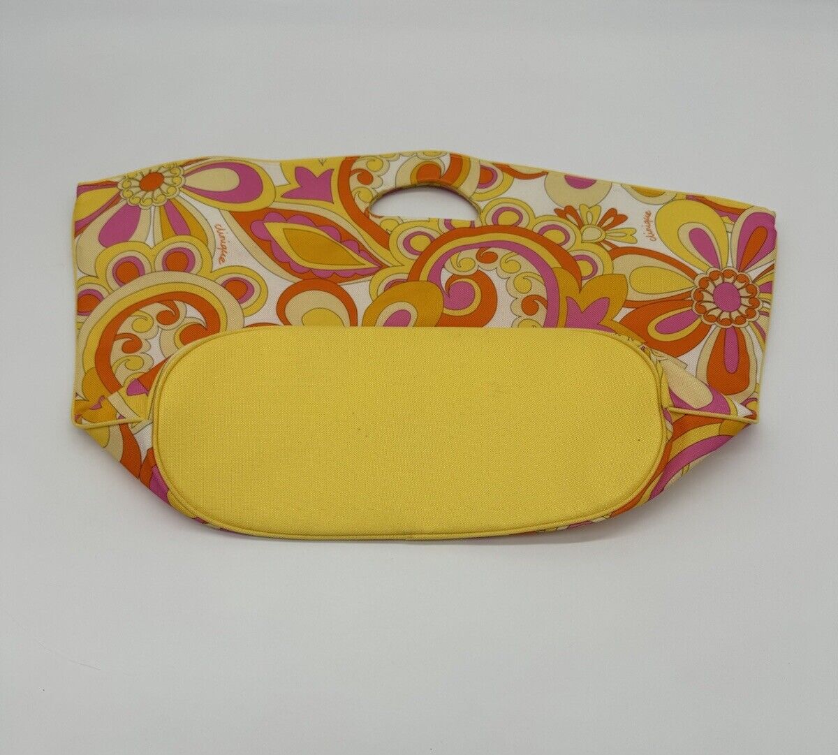 CUTE!! Clinique  Super 1960s psychedelic Flower Paisley  Large Tote