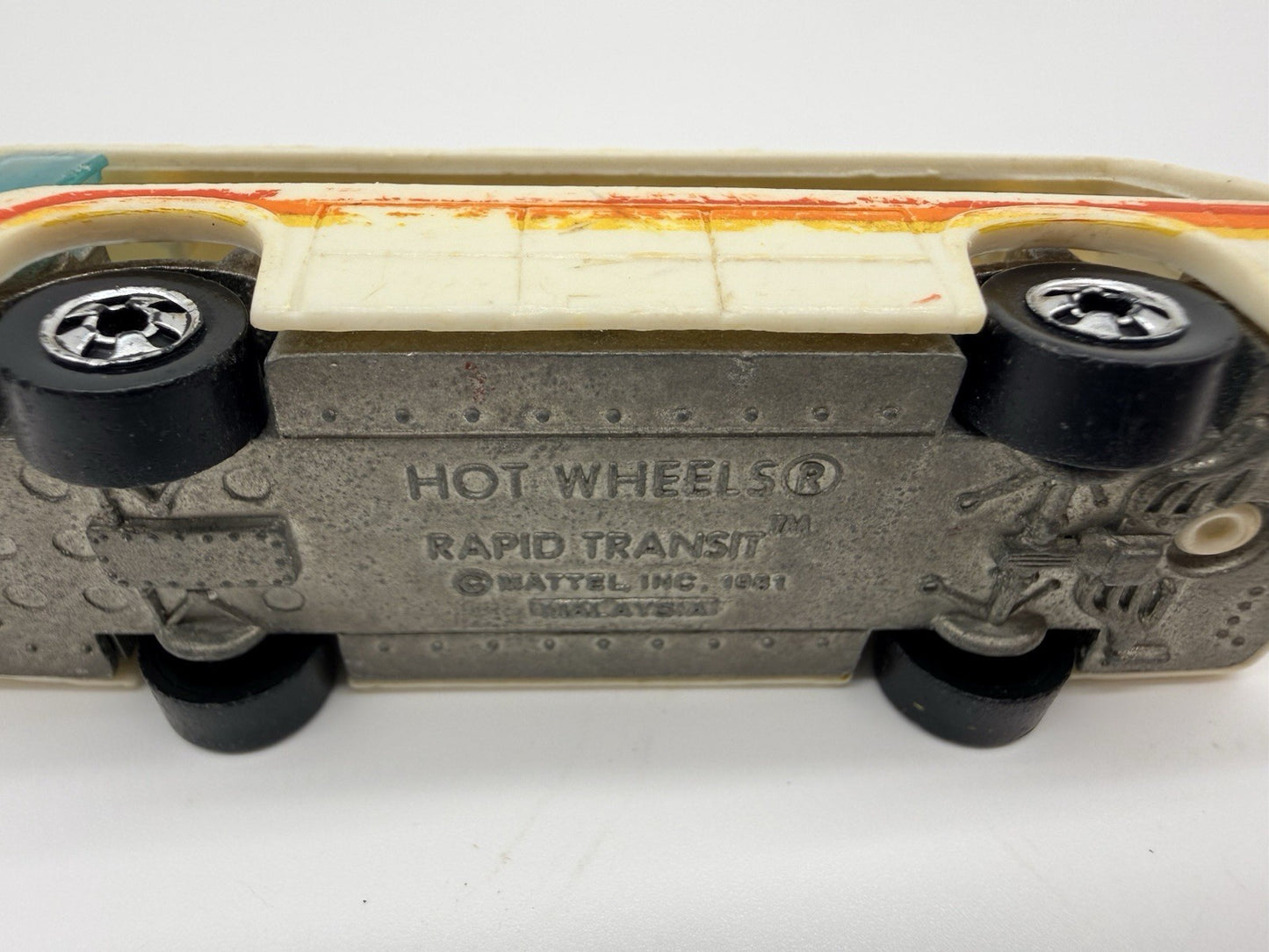 Vintage Hot Wheels Mattel 1981 Rapid Transit Bus Hong Kong