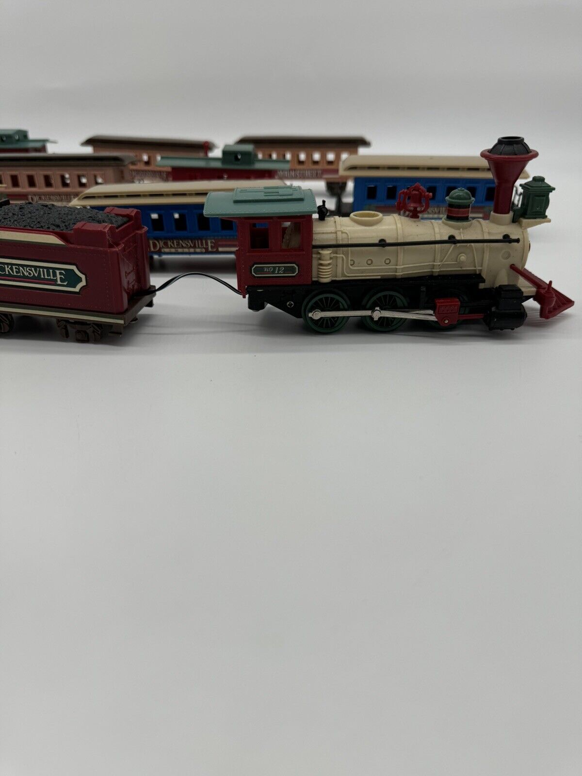 Vintage New Bright Battery Operated Wintersville Express Train - Lot of 11