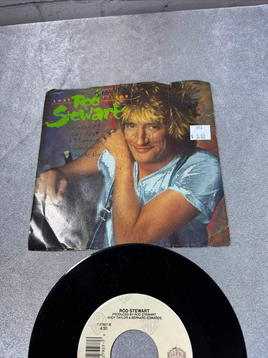Rod Stewart Almost Illegal Lost In You 45 RPM Vinson Record VG+ 7-27927