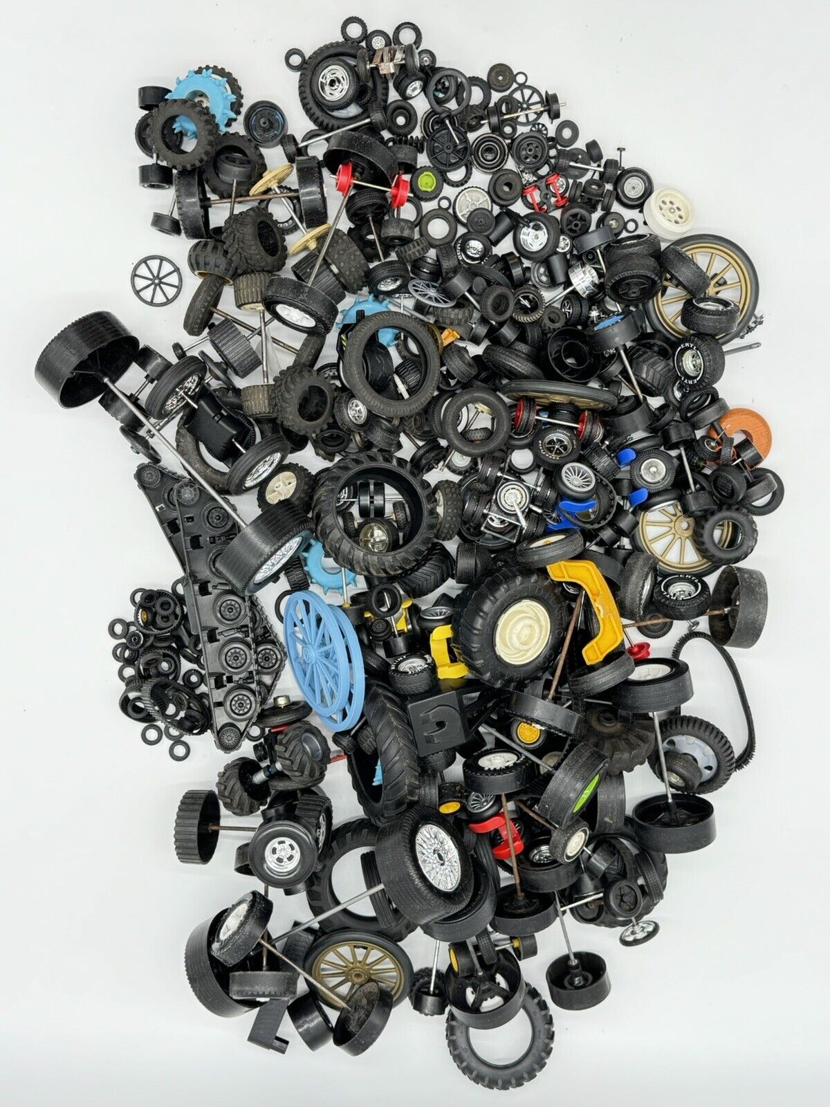 Vintage Huge Lot Of Toy Tires & Wheels