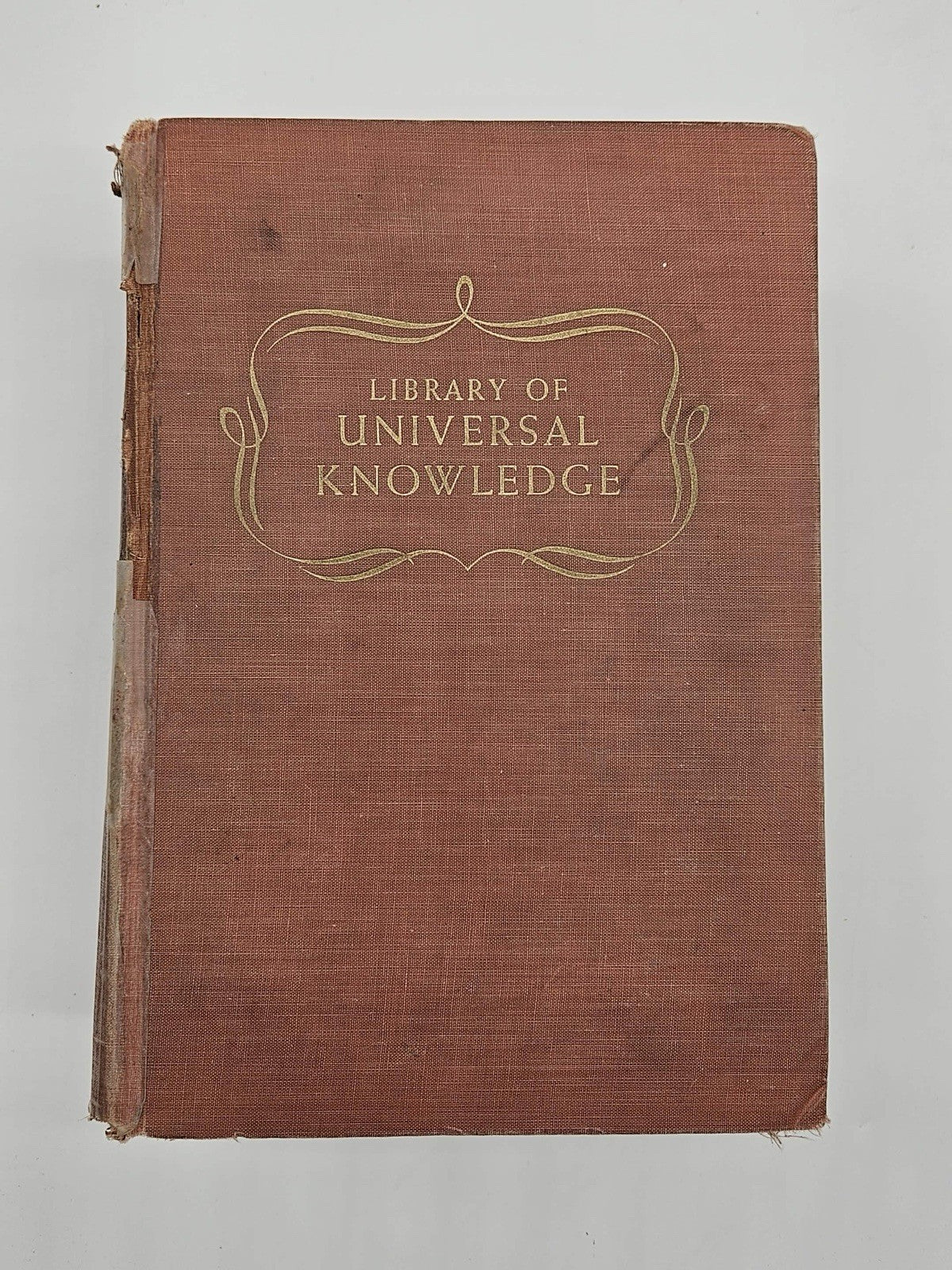 Vintage 1954 Library Of Universal Knowledge Book
