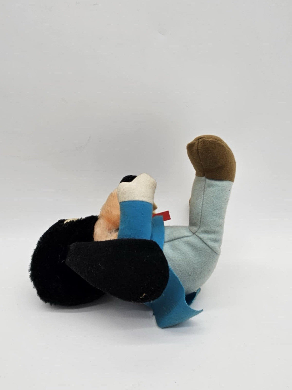 Disney Mickey's Christmas Carol Goofy Plush Stuffed Animal Vintage Toy Blue 7"