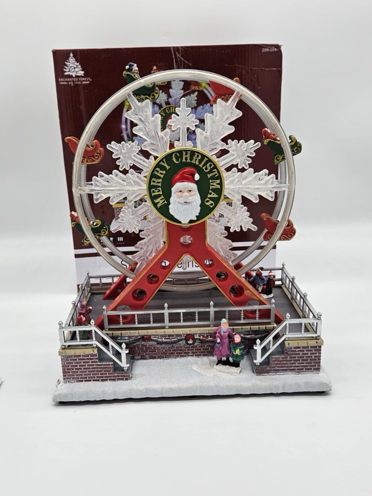 Christmas Enchanted Forest Santa Ferris Wheel Village Light-Up Carnival Ride