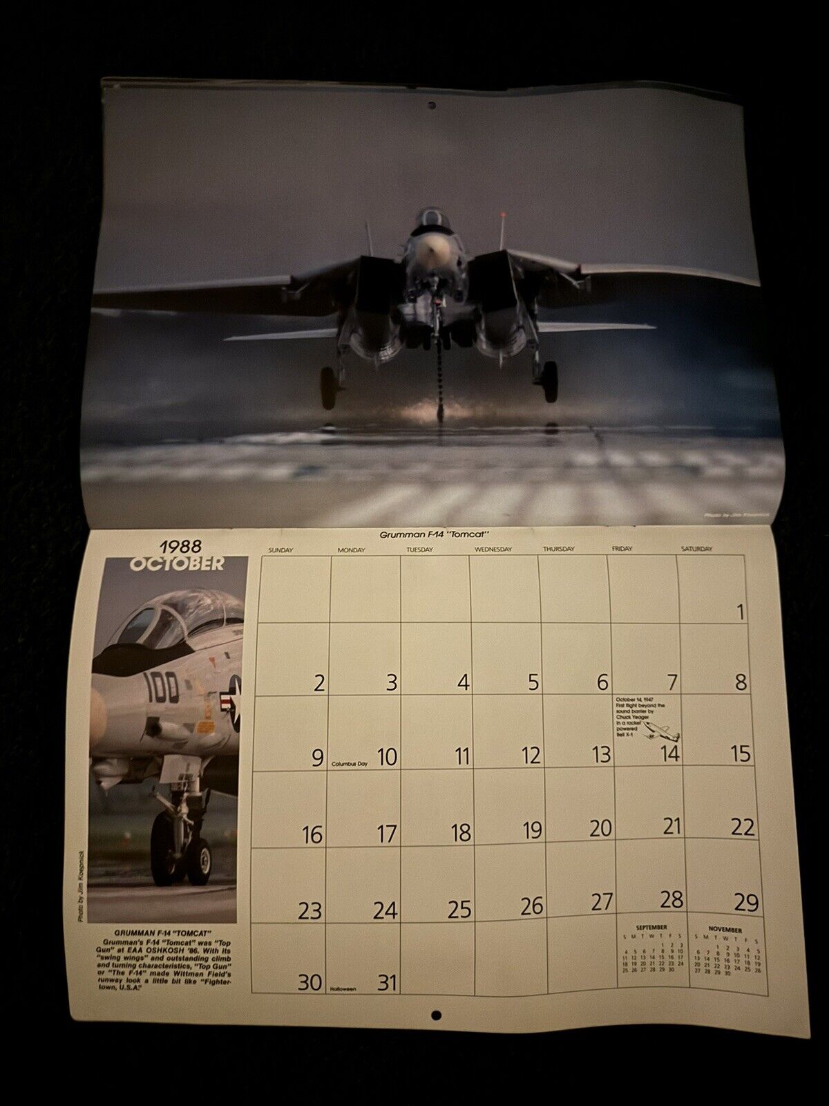Vintage 1988 “The Spirit of Flight” EAA Calendar