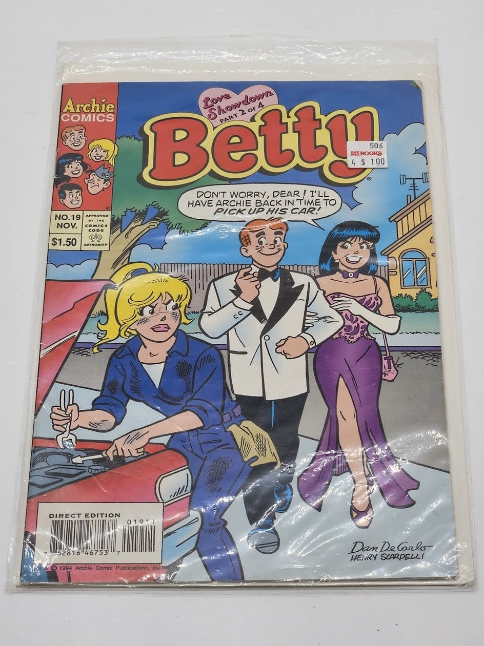 Betty #19 (ARCHIE COMICS Publications, Inc. November 1994) Bond Cover - DeCarlo
