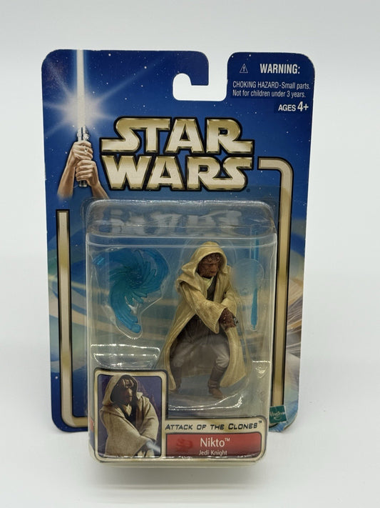2002 Hasbro Star Wars Attack of the Clones Nikto Jedi Knight Action Figure