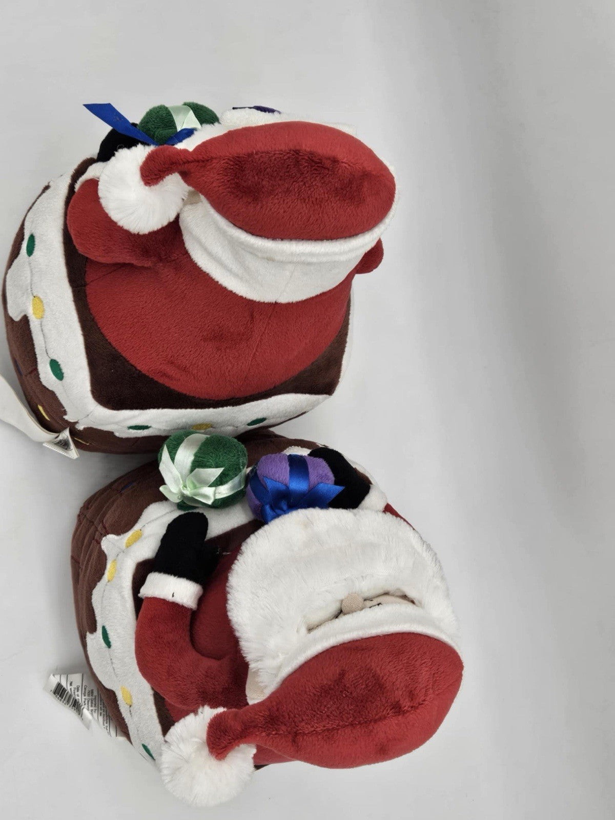 Set of 2 Santa Plush Going Down the Chimney 16"