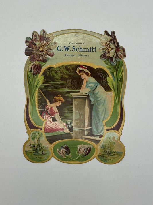RARE Antique 1800s Advertisement G.W.Schmitt Sheboygan, Wisconsin MINT CONDITION