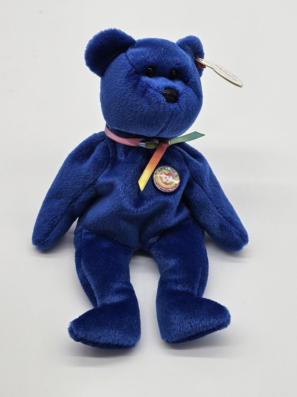 Ty Beanie Baby Clubby the Blue Bear MWMT