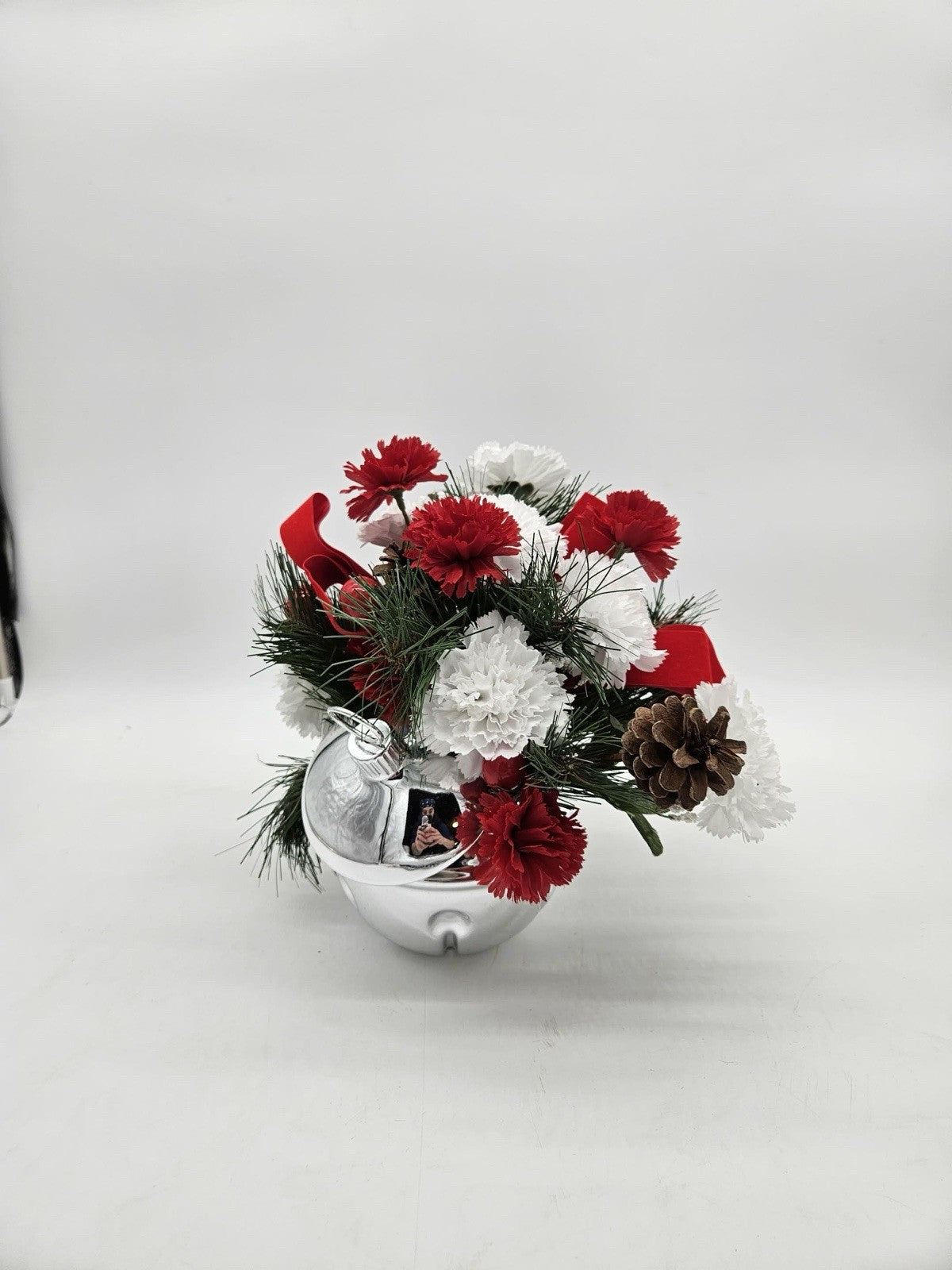 Teleflora Silver Ornament Holiday Floral Arrangement