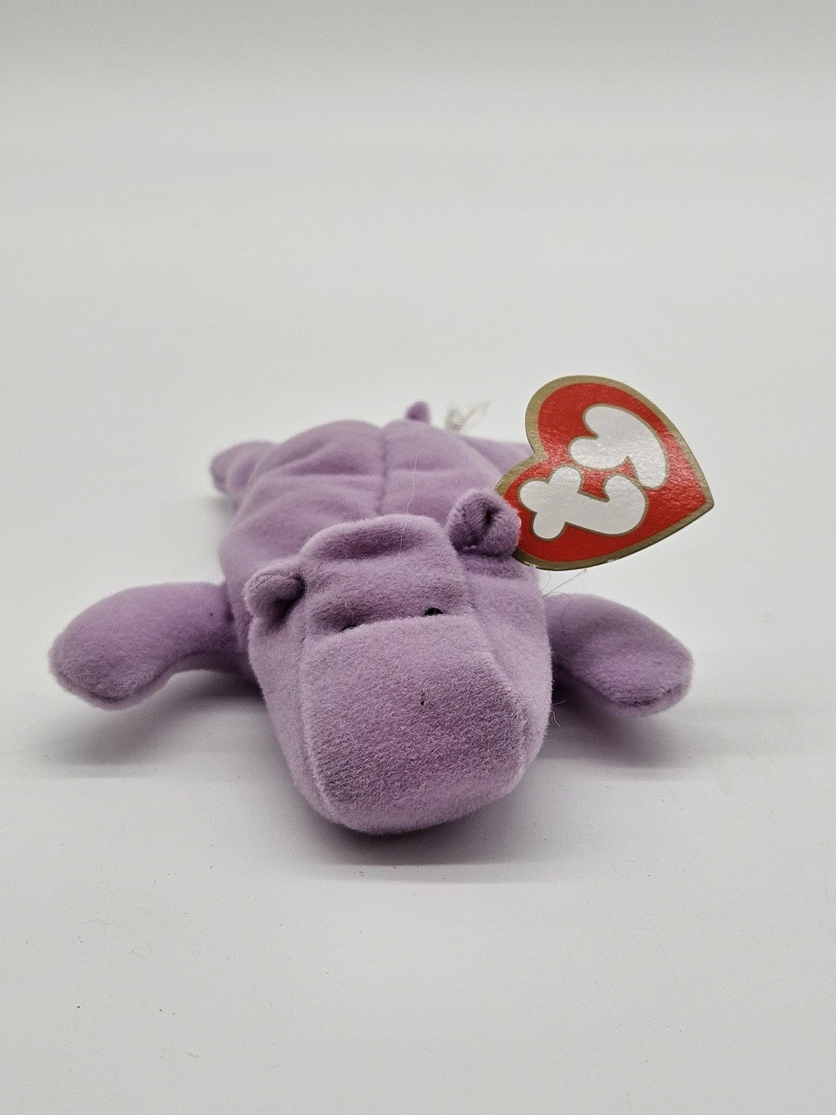 Ty Beanie Baby Happy the Hippopotamus - Lavender