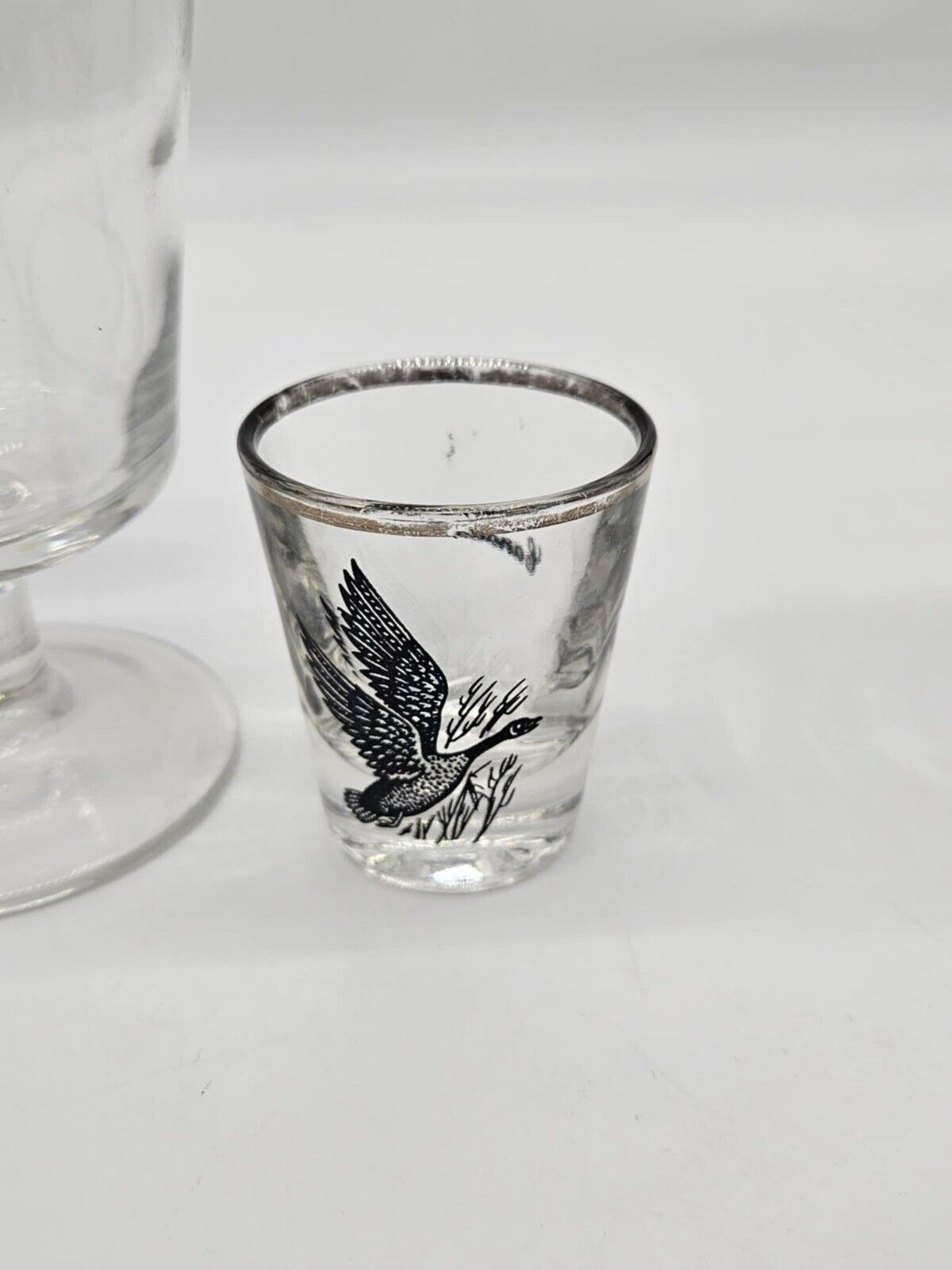 LOT OF 15 Vintage Federal Game Bird Barware Glasses