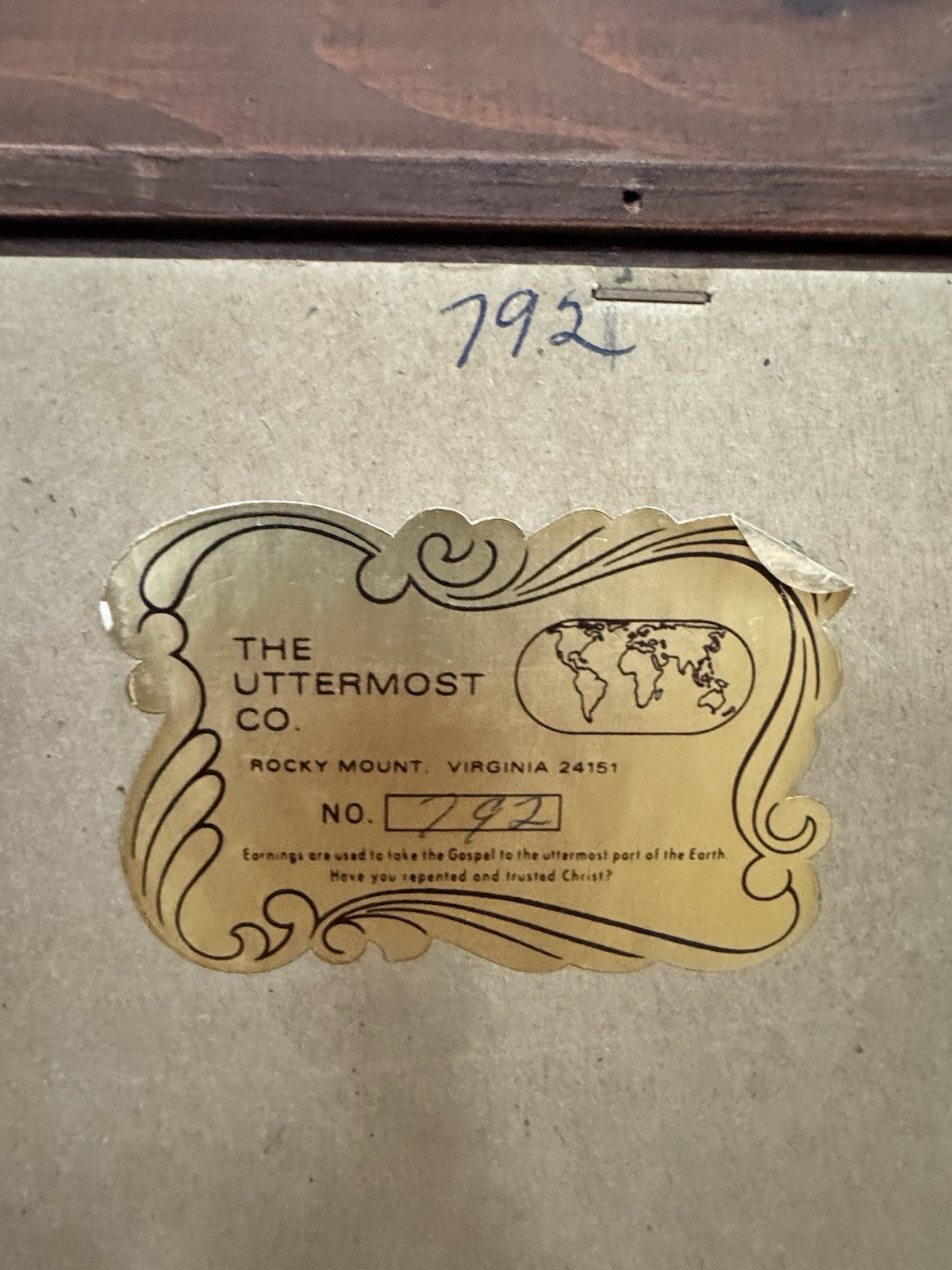 Framed Slater Painting “Forest in the Mist” SIGNED