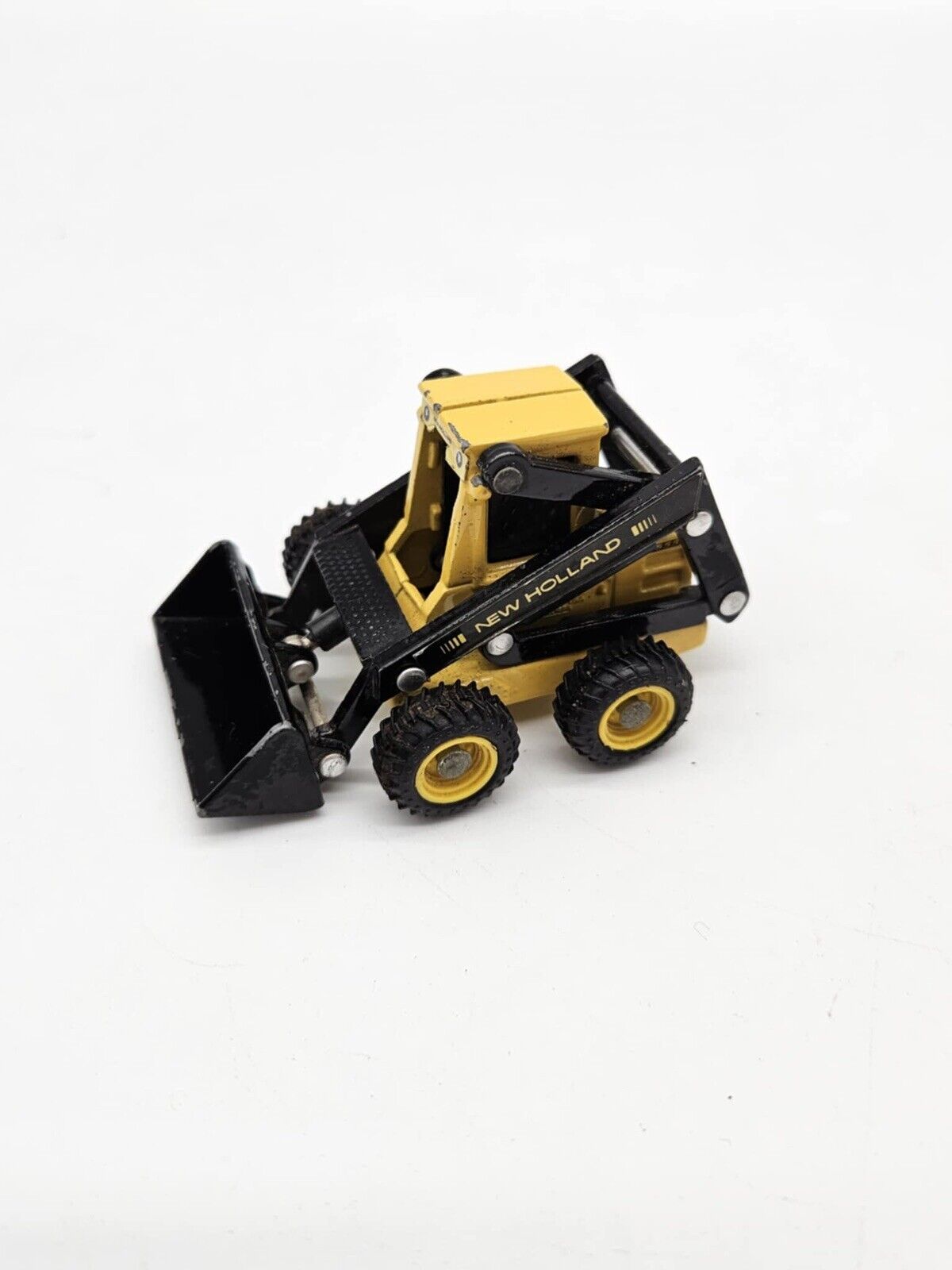 Miniature New Holland Model 555 Skid Steer Front Loader Used DieCast 2.75" Size