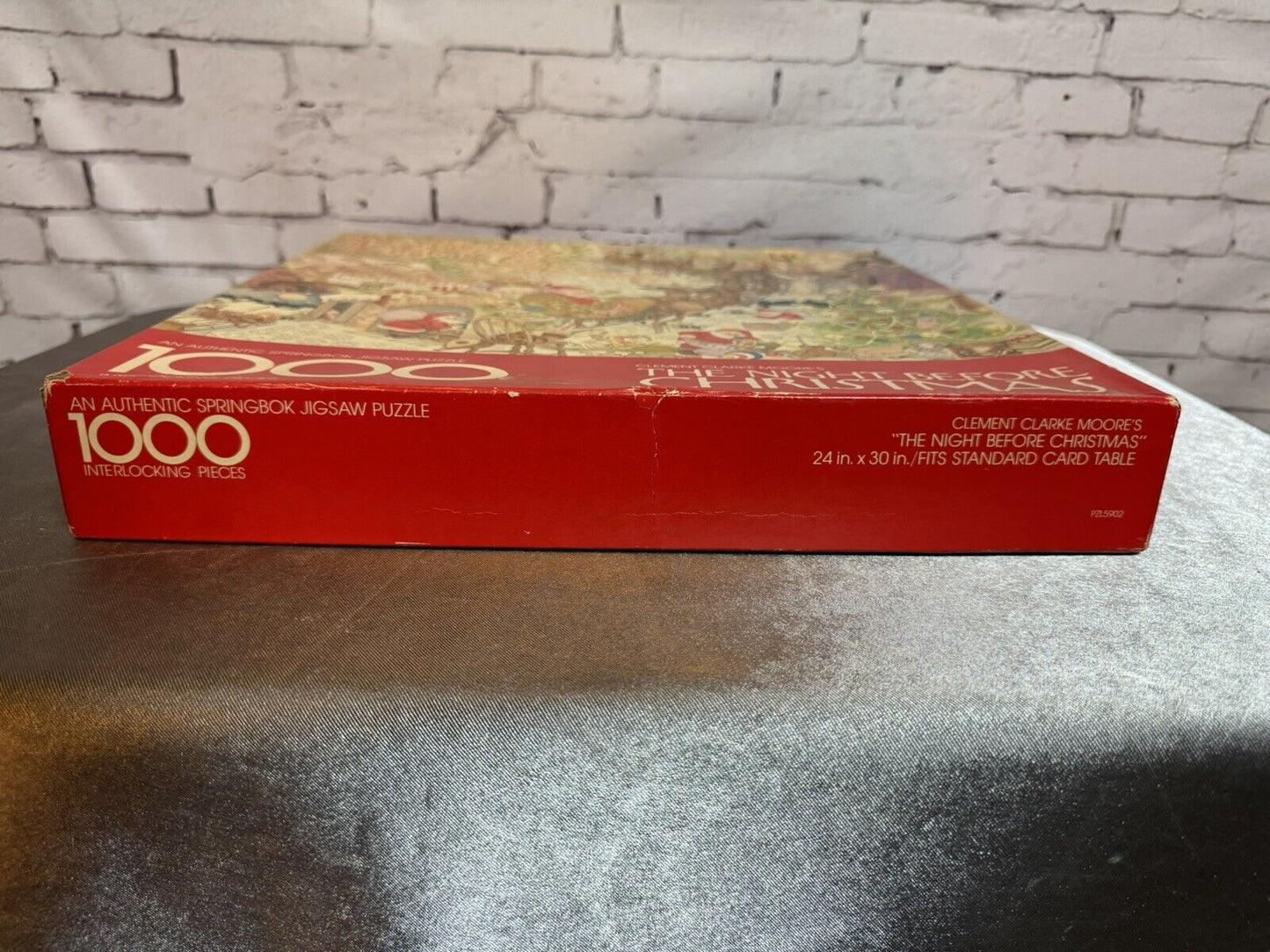 Clement Clarke Moore Twas The Night Before Christmas VTG 1975 Springbok Puzzle