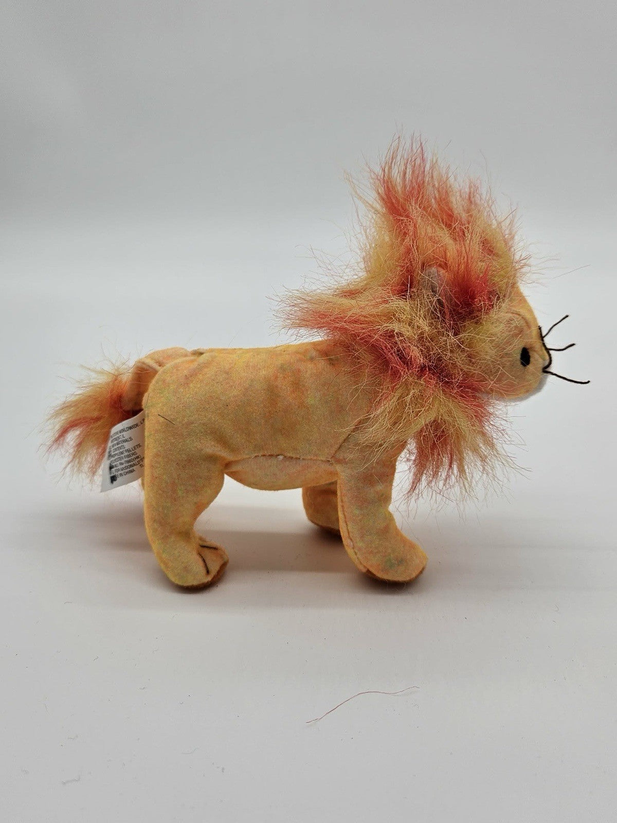 Ty 2000 Beanie Baby Bushy Lion Orange Yellow