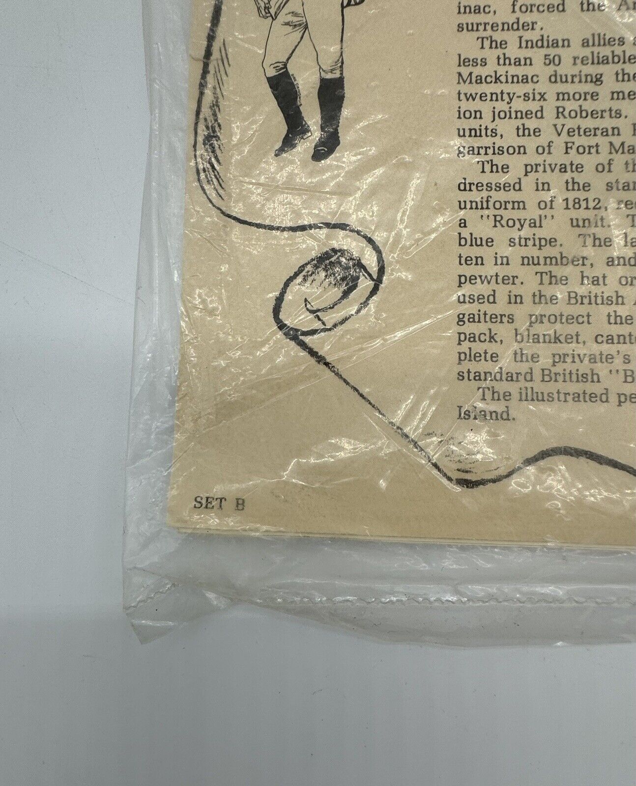 Vintage 1969 Mackinac Island State Park Commission 4 Chippewa Warriors NEW￼