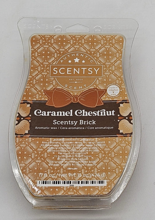 Scentsy Brick (new) CARAMEL CHESTNUT 17 FL oz